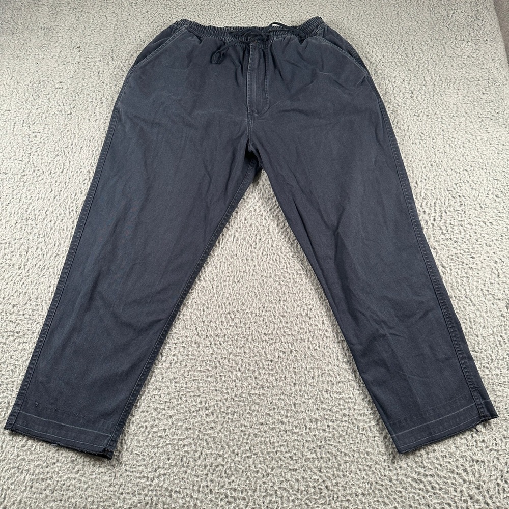 Universal Works Pants Mens 32(29 Measured)Blue Trouser Raw Hem Drawstring‎